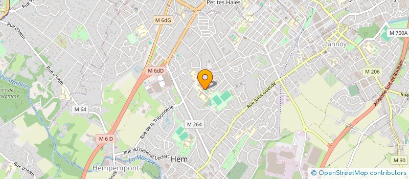 localisation de l'entreprise AU PETIT MARCHE HEM  HEM