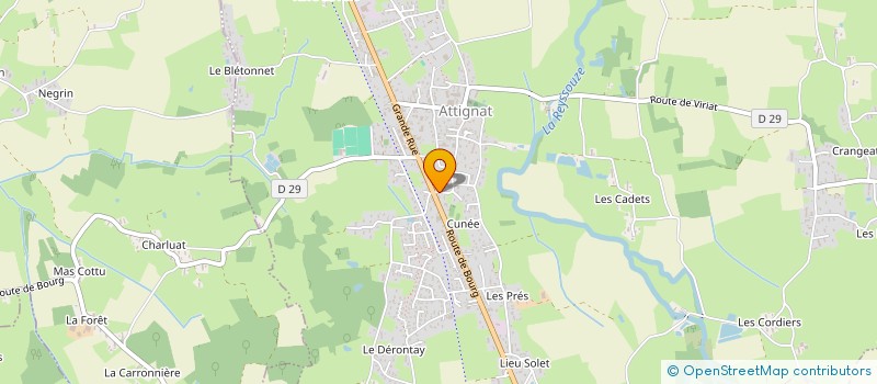 localisation de l'entreprise AU PETIT MOTARD  ATTIGNAT