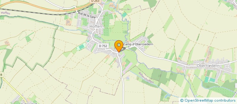 localisation de l'entreprise AU PETIT NICOLAS 67.  HOFFEN