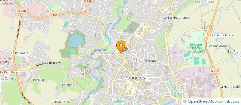 localisation de l'entreprise AU PETIT PAIN DORE  FOUGERES