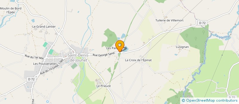 localisation de l'entreprise AU PETIT PAIN TRIOMPHANT à MERS-SUR-INDRE