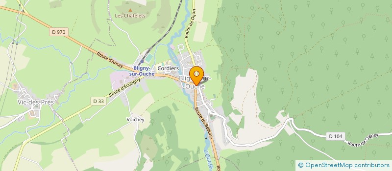 localisation de l'entreprise AU PETIT PANIER  BLIGNY-SUR-OUCHE