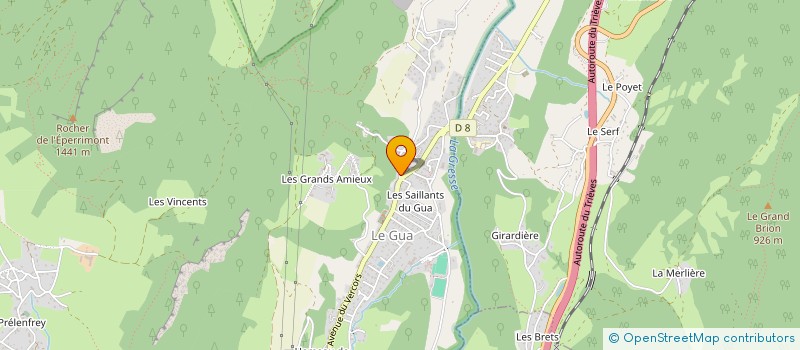 localisation de l'entreprise AU PETIT PANIER DE VAL  LE GUA