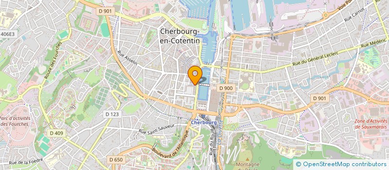 localisation de l'entreprise AU PETIT PARAPLUIE  CHERBOURG-EN-COTENTIN