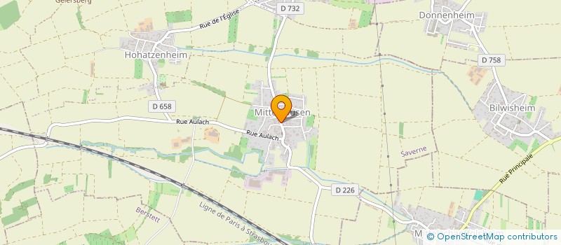 localisation de l'entreprise AU PETIT PARIS  WINGERSHEIM LES QUATRE BANS