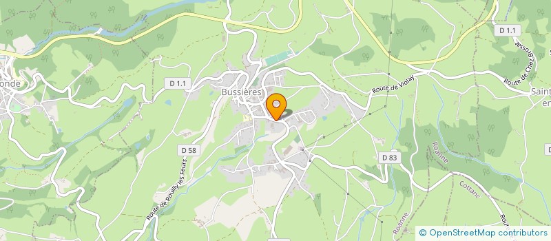 localisation de l'entreprise AU PETIT PAS DU BONHEUR  BUSSIERES