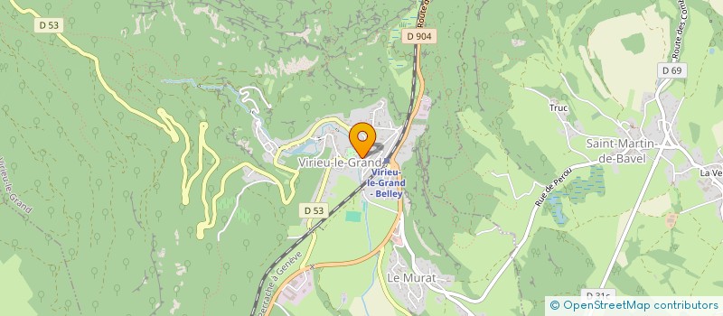 localisation de l'entreprise AU PETIT PATON  VIRIEU-LE-GRAND