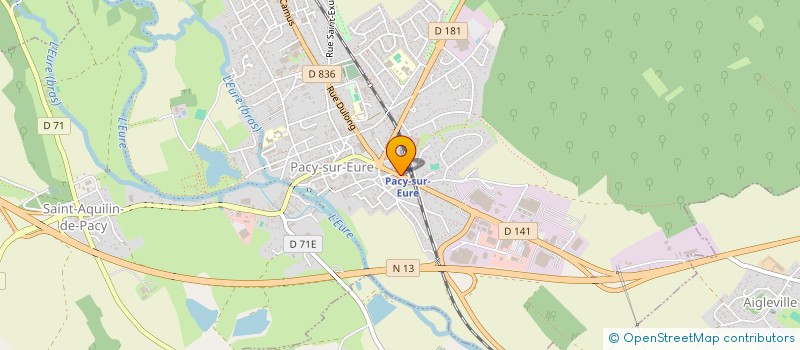 localisation de l'entreprise AU PETIT PIERROT  AUBIGNE-RACAN