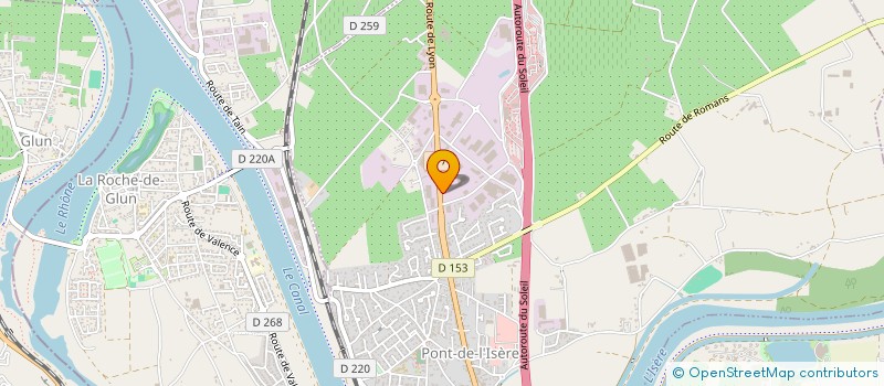 localisation de l'entreprise AU PETIT PRIMEUR à PONT-DE-L'ISERE