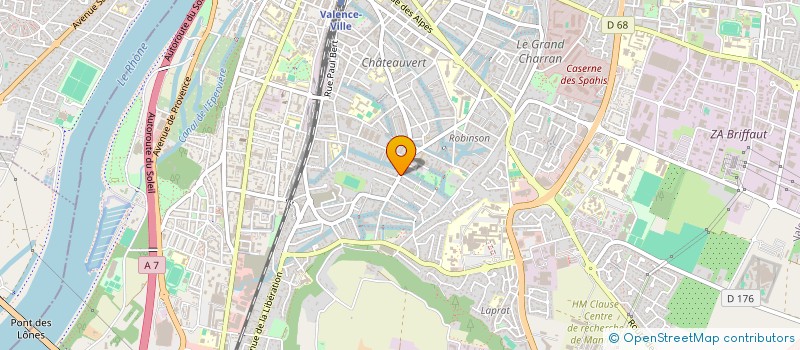 localisation de l'entreprise AU PETIT PRIMEUR DE CHATEAUVERT à VALENCE