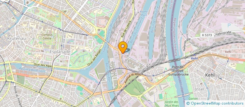 localisation de l'entreprise AU PETIT RHIN à STRASBOURG