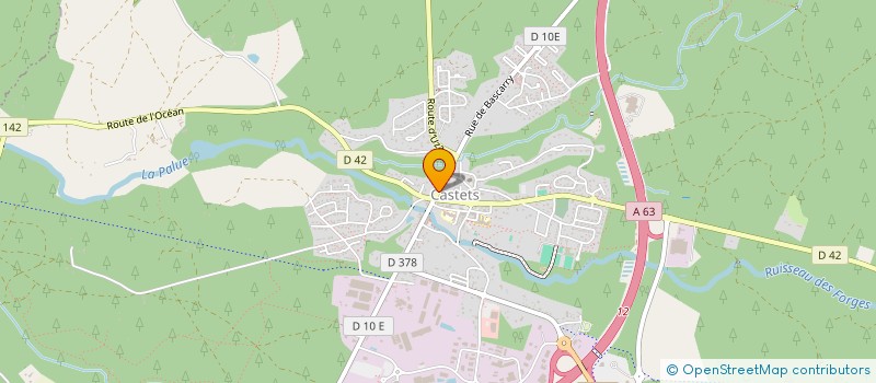 localisation de l'entreprise AU PETIT SALON  CASTETS