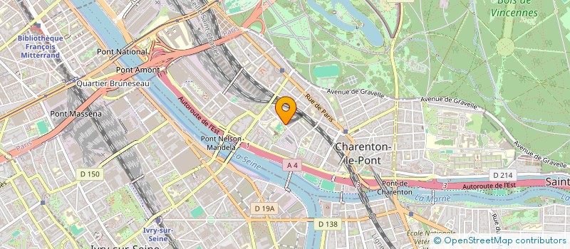 localisation de l'entreprise AU PETIT THEATRE  CHARENTON-LE-PONT