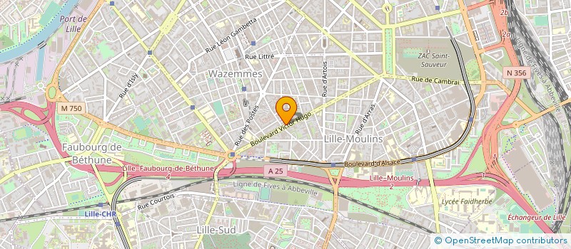 localisation de l'entreprise AU PETIT TRAIN à LILLE