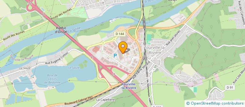 localisation de l'entreprise AU PETIT WOK  TOURVILLE-LA-RIVIERE