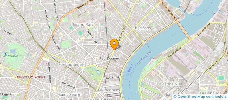 localisation de l'entreprise AU PETRIN BORDELAIS  BORDEAUX