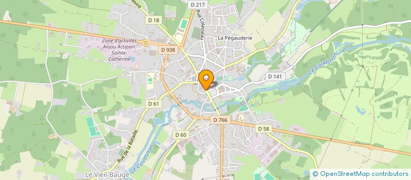 localisation de l'entreprise AU PHENIX FLAMBOYANT  BAUGE-EN-ANJOU