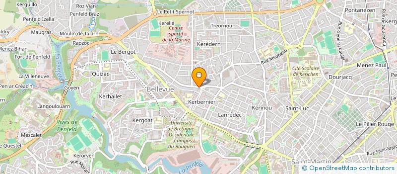 localisation de l'entreprise AU PHIL DE L'ARBRE à BREST
