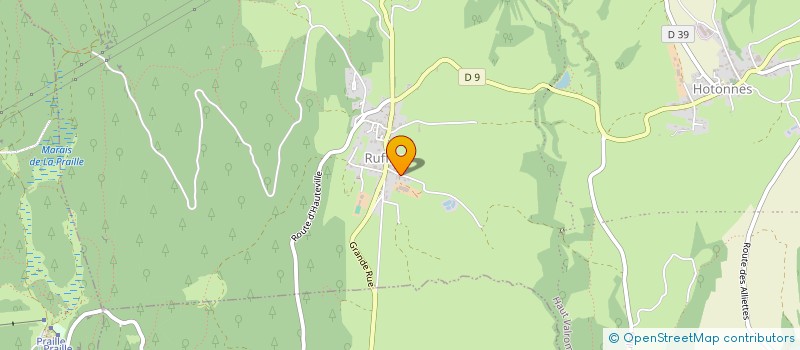 localisation de l'entreprise AU PIED DE L'OREILLE  RUFFIEU