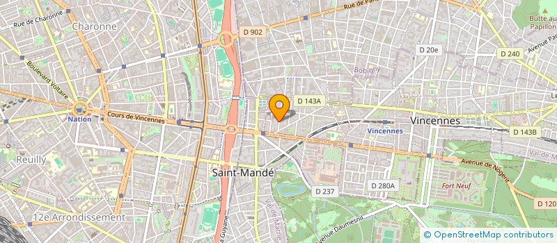 localisation de l'entreprise AU PIED DE LA LETTRE à VINCENNES