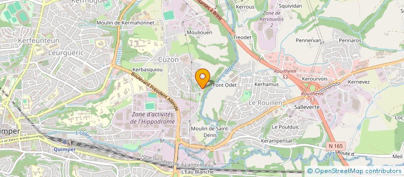 localisation de l'entreprise AU PIED DE LA LETTRE à QUIMPER