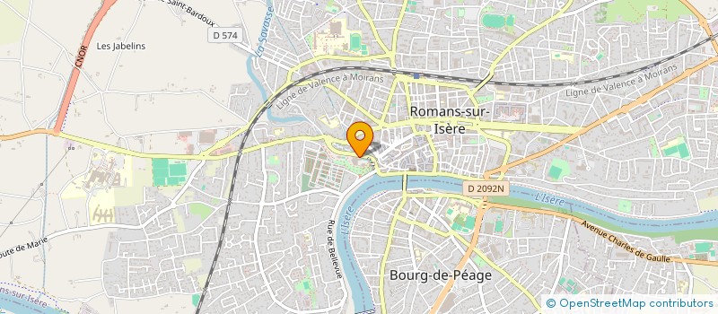 localisation de l'entreprise AU PIED DE LA LETTRE  ROMANS-SUR-ISERE