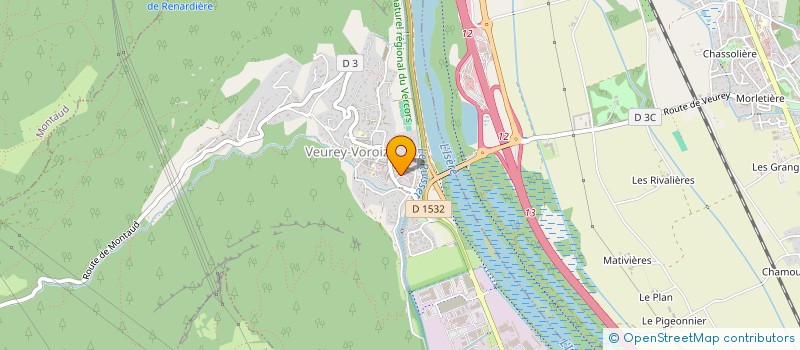 localisation de l'entreprise AU PIED DE MA TOUR  VEUREY-VOROIZE