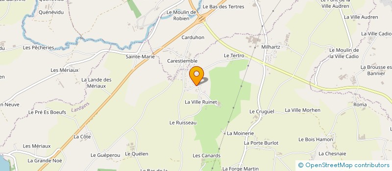 localisation de l'entreprise AU PIED DE MON HETRE  SAINT-NICOLAS-DU-PELEM