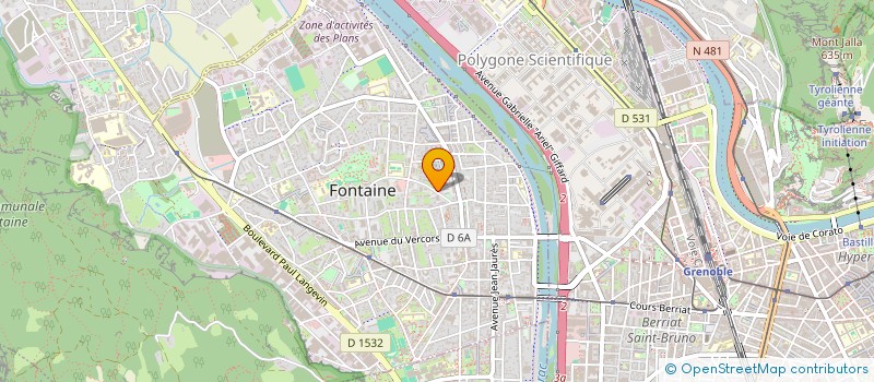 localisation de l'entreprise AU PIED DES ALPES  FONTAINE