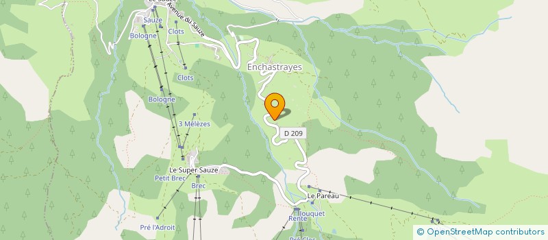 localisation de l'entreprise AU PIED DES CIMES à ENCHASTRAYES
