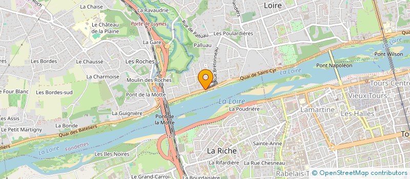 localisation de l'entreprise AU PIED DU CHATEAU  SAINT-CYR-SUR-LOIRE