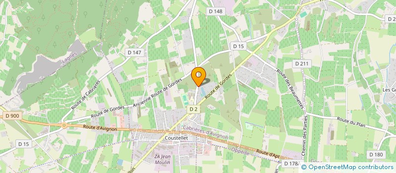 localisation de l'entreprise AU PIED DU LUBERON  CABRIERES-D'AVIGNON