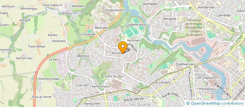 localisation de l'entreprise AU PIED LEVE à BREST