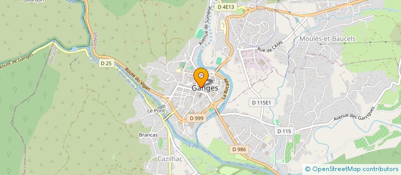 localisation de l'entreprise AU PIED MIGNON à GANGES
