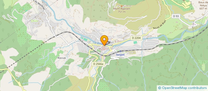 localisation de l'entreprise AU PIN DE CASTILLON  SOSPEL