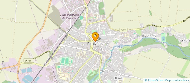 localisation de l'entreprise AU PIZZA à PITHIVIERS