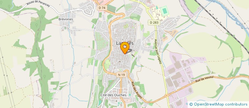 localisation de l'entreprise AU PLAISIR à LANGRES