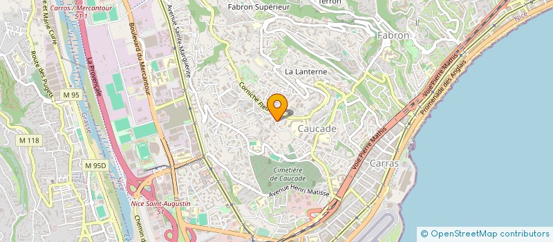 localisation de l'entreprise AU PLAISIR DE COUDRE à NICE