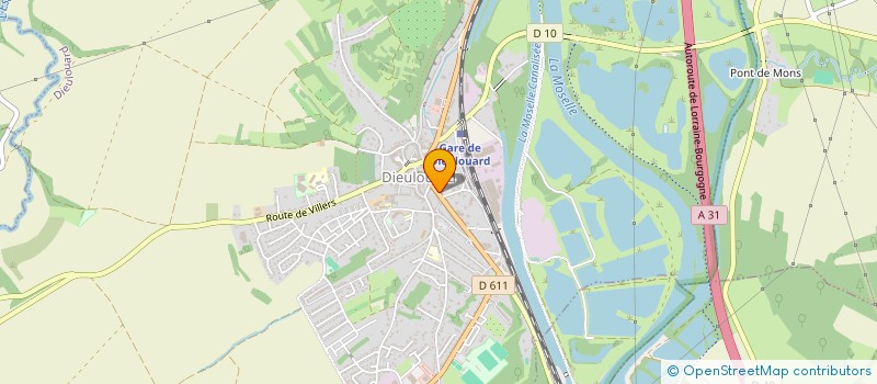 localisation de l'entreprise AU PLAISIR DE LA PECHE  DIEULOUARD