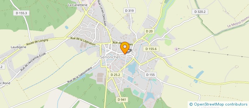 localisation de l'entreprise AU PLAISIR DE LA TABLE à SENONCHES