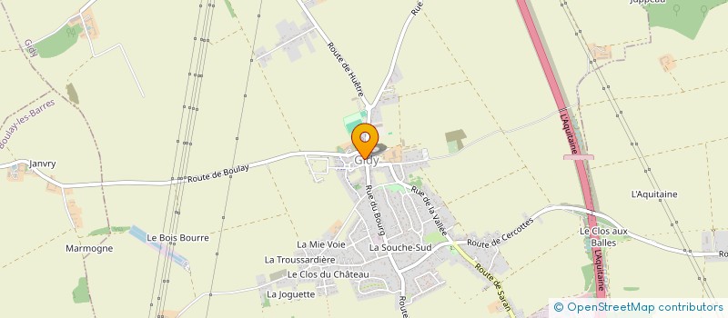 localisation de l'entreprise AU PLAISIR DE LIRE à GIDY