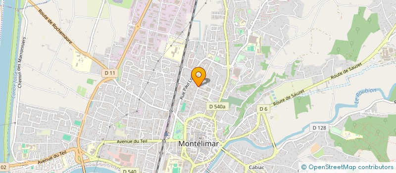 localisation de l'entreprise AU PLAISIR DE PEINDRE à MONTELIMAR
