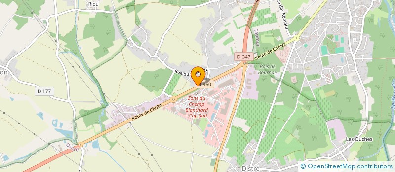 localisation de l'entreprise AU PLAISIR DES YEUX  DISTRE