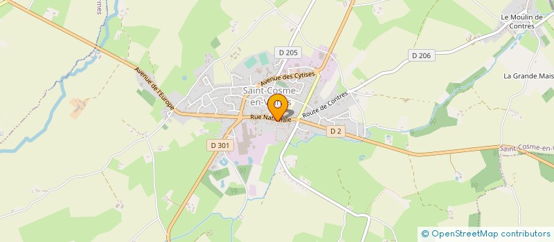 localisation de l'entreprise AU PLAISIR DU FEU à SAINT-COSME-EN-VAIRAIS
