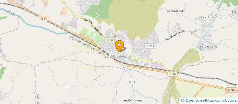localisation de l'entreprise AU POINT CHAUD CHEZ SEB à LA BATIE-NEUVE