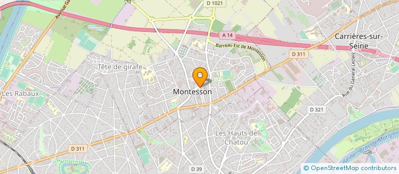 localisation de l'entreprise AU POMPADOUR  MONTESSON