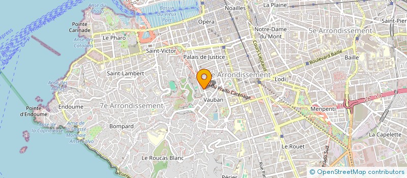 localisation de l'entreprise AU POMPON ROUGE à MARSEILLE