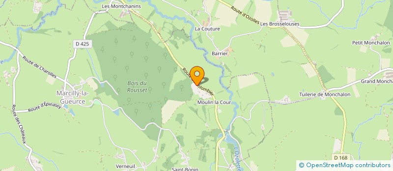 localisation de l'entreprise AU PONEY FRINGANT  MARCILLY-LA-GUEURCE