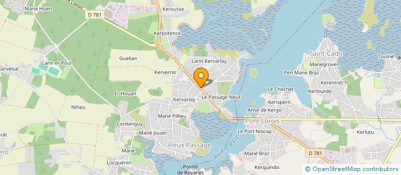 localisation de l'entreprise AU PONT LOROIS TRAITEUR  PLOUHINEC