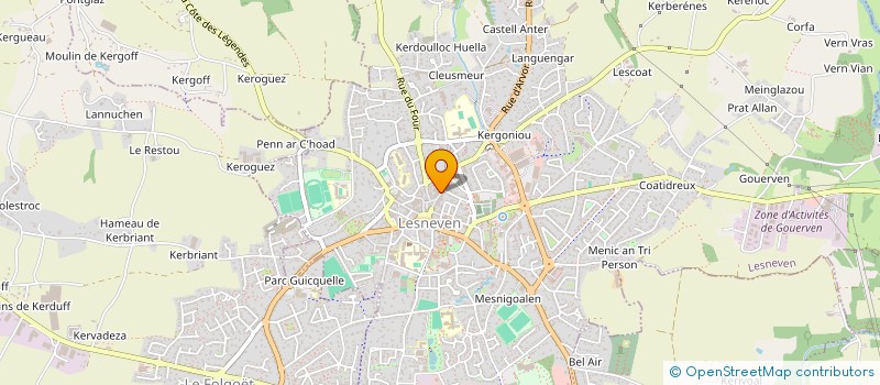 localisation de l'entreprise AU PORTE MAIN à LESNEVEN